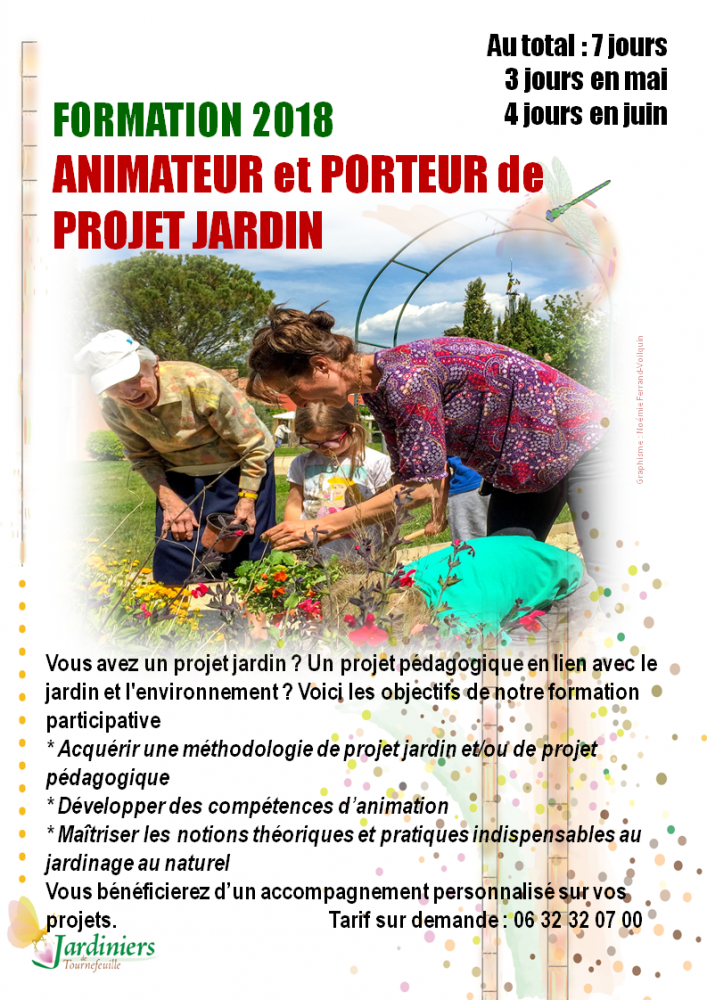 Formation animateur jardin et porteur de projet jardin