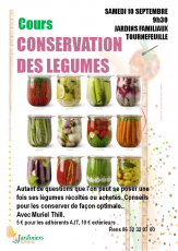 Affiche atelier conservation des légumes
