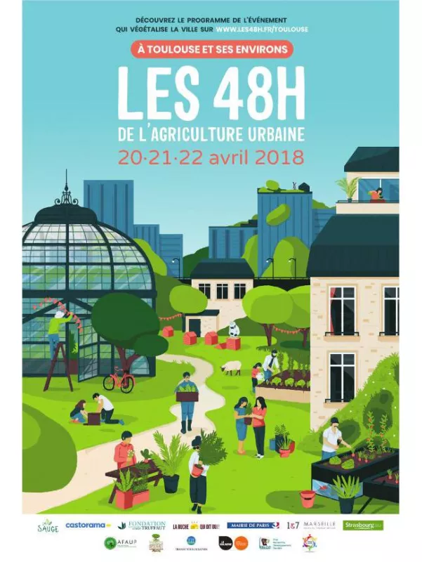 Affiche les 48h de l'agriculture urbaine